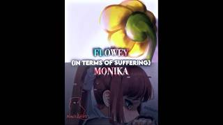 Flowey vs Monika Suffering vs vsbattle [upl. by Lesko]