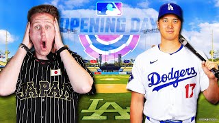 SHOHEI OHTANIS FIRST EVER DODGERS OPENING DAY  Kleschka Vlogs [upl. by Calv76]