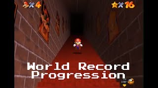 World Record Progression Super Mario 64 any [upl. by Harbert]