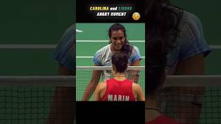 Carolina Marin and PV Sindhu Angry Moment  shorts badminton sindhu olympic [upl. by Hahsi]