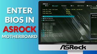 How to enter bios on Asrock Motherboard  asrock motherboard utility [upl. by Desiri]