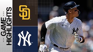 Padres vs Yankees Game Highlights 52823  MLB Highlights [upl. by Mellisent]