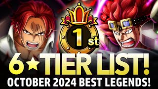 ★6 TIER LIST Best Legends October 2024 ONE PIECE Treasure Cruise [upl. by Eleirbag]