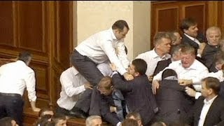 Ukraine nouvelles bagarres au parlement [upl. by Levins59]