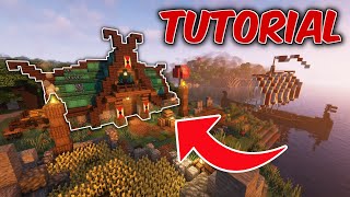 How to build a VIKING STARTER HOUSE  120 119 Minecraft Tutorial [upl. by Yenttirb490]