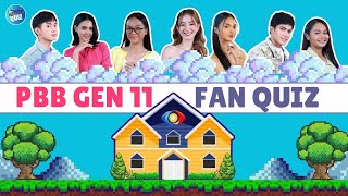 PBB Gen 11 Fan Challenge  20 Questions Only 🏠✨ [upl. by Jovitah640]