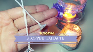 Stoppini Fai da Te per Candele ❖ TUTORIAL ❖ DIY Homemade Candle Wicks [upl. by Bate]