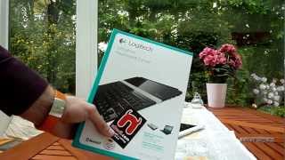 Logitech Ultrathin Keyboard Unboxing und Hands on [upl. by Lesig]