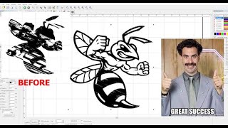 EZCAD2 TUTORIALCleaning up vector images [upl. by Junieta]