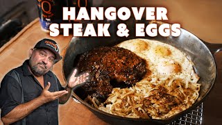 Hangover Ribeye Steak amp Eggs With Crispy Hashbrowns [upl. by Rannug995]