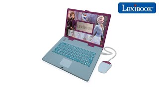 JC598FZi1  Ordinateur bilingue La Reine des Neiges 2  Frozen 2 Bilingual laptop – Lexibook [upl. by Adolpho211]