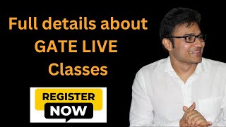 Full details about GATE LIVE Classes  Register Now  GATE 2025  Ravindrababu Ravula [upl. by Simons]