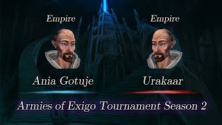 Ania Gotuje vs Urakaar  Armies of Exigo Tournament Season 2 [upl. by Niveg]