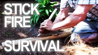 How To Make a Fire By Rubbing Sticks [upl. by Cavanaugh]