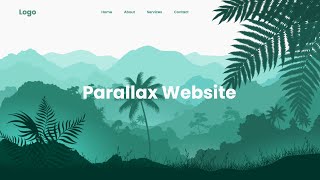 Parallax Scrolling Website  How to Make Website using HTML CSS amp JavaScript [upl. by Saxet844]