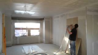 airless spray plaster [upl. by Ahsyas902]