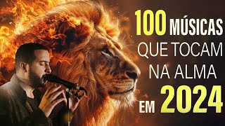 100 MUSICAS GOSPEL MAIS TOCADAS EM 2024  Hinos gospel 2024 [upl. by Adnohr]