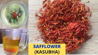 SAFFLOWER –Carthamus tinctorius  HEALTH BENEFITS OF SAFFLOWER OR KASUBHA Tagalog  Safflower tea [upl. by Ela]