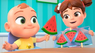 Ice Cream Song  Watermelon Ice Cream More Newborn Educational Nursery Rhymes amp Kids Songs [upl. by Yadrahc164]