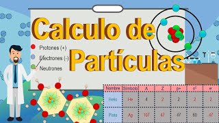 Calculo de partículas subatómicas protones neutrones electrones FÁCIL [upl. by Assirrac763]