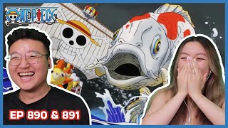 TO WANO LETS GOOOO  One Piece Episode 890 amp 891Couples Reaction amp Discussion [upl. by Mccollum]