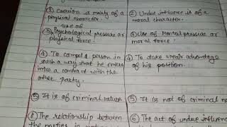 Difference Between  Coercion amp Undue Influence Law of Contract  5th Sem Part 5 [upl. by Esined403]