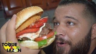 La Mejor HAMBURGUESA CASERA 🍔  Monstruosamente DELICIOSA [upl. by Nanni]