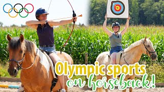 Olympic sports but make it ✨ EQUESTRIAN ✨  Horse Challenge [upl. by Hepsibah254]