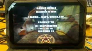 Quake 3 Arena ported to limare running the timedemo [upl. by Hailahk715]