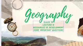 Class 10 Geography Chapter1 Resources ampDevelopment [upl. by Christoph]