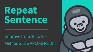 Repeat sentence RS  best Tips amp Exam Strategies 2022  PTE Speaking  APEUni  Method 258 [upl. by Ahsanat]