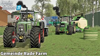 New Germany Map Placing amp Feeding Cow Making Hay Bales│Gemeinde Rade│FS 22│Timelapse1 [upl. by Sherline288]