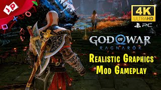 God of War Ragnarok Realistic Graphics Mod Gameplay [upl. by Hoffarth]