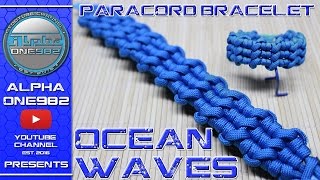 How to make Epic Paracord Bracelet Ocean Waves [upl. by Ogden]