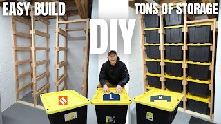 DIY Sliding Tote Storage  Easy Build  Lots of Storage amp Organization [upl. by Ultann]