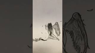 a fallen angel art drawing angel [upl. by Aicenaj]