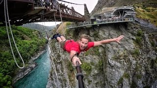 Extreme Bungy Jumping with Cliff Jump Shenanigans Play On in New Zealand 4K [upl. by Ettesil939]