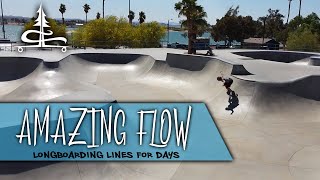 Cement Surfing  Longboarding the Lake Havasu Skatepark [upl. by Weisburgh]