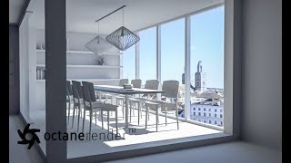 Octane Render  Cinema 4D  Creating an Out window Nice View  Portal Material [upl. by Wendy]