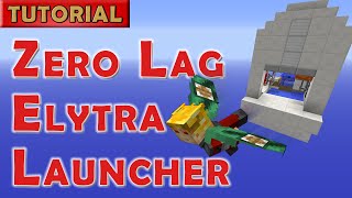 Minecraft Tutorial Elytra Launcher with Zero Lag [upl. by Milty]