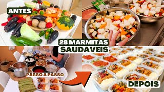 🔥 28 MARMITAS CONGELADAS SAUDÁVEIS PARA SEMANA CARDÁPIO COMPLETO GOSTOSO E FÁCIL [upl. by Yrahca]