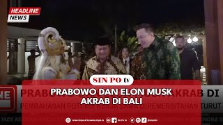 Prabowo Dan Elon Musk Akrab Di Bali [upl. by Aratal]