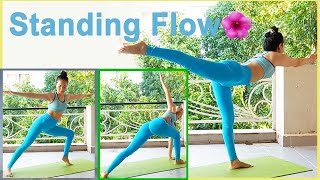 yoga gymnast full body stretch  5 min STANDING YOGA FLOW EP28 [upl. by Ynad]