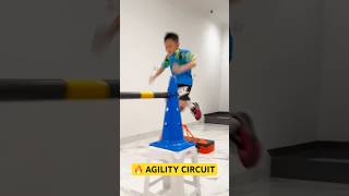 Fun agility circuit for basketball players 🏀 SPEED ⭐️ TRY THIS shorts speedandagility exercise [upl. by Cirilla764]