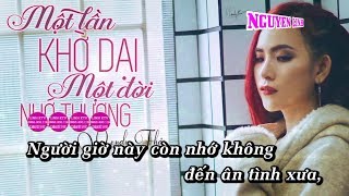 Karaoke  Một Lần Khờ Dại Một Đời Nhớ Thương [upl. by Tegan673]