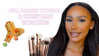 MAKEUP TUTORIAL amp CHRISTMAS UNBOXING  CLARISSE JULIETTE [upl. by Hooker]