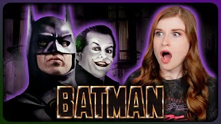 First time watching BATMAN 1989  Movie Reaction [upl. by Nonnek]