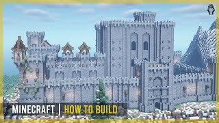 Minecraft How to Build a Huge Castle Tutorial [upl. by Sterner970]