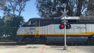 Eckley Pier Railway Crossing Crockett CA USA [upl. by Nelhsa941]