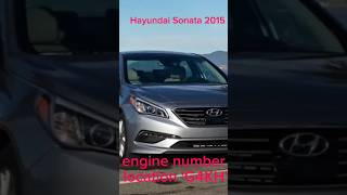 Hyundai Sonata 2015 engine number location G4KH automobile hyundai [upl. by Harol]